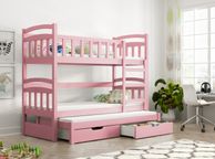 main image for ad Triple trundle Bunk Bed DAMIEN real pine wood ,made by your order  free mattresses and delivery
