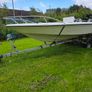 fishing boat with trailer and 50 hp engine Image 7
