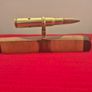.50 Caliber Inert Military Brass Desk Paperweight Image 4