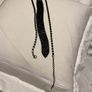 Beautiful black crystal tie necklace Image 6
