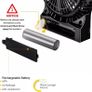 Battery Fan, Rechargeable Desk Fan Portable Handheld Personal Mini USB fan Battery, 3 Speeds Internal and Side Light,Cooling for Traveling,Fishing,Camping (FREE POSTAGE) Image 3
