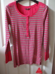SALE!  BNWT South Pink / Grey Longline Long-Sleeved Top