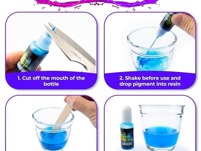 NEW SALE | 16 Epoxy Colours Lightfast Intense and Inter-mixable, Perfect for Jewellery Making and Other DIY Arts and Crafts