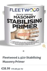 Interior exterior stabilising primer paint
