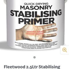 Interior exterior stabilising primer paint