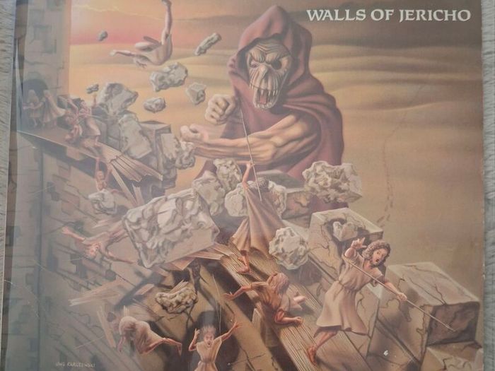 Helloween Walls Of Jericho Combat Records US Pressing 1985 VG+ EX