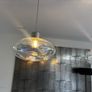 Blown bubble pendant lights x3 Image 4
