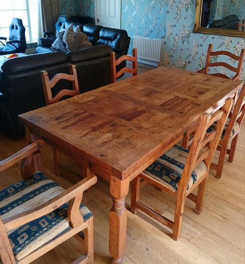 dining table and chairs