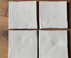 Fired Earth white square tiles - unused