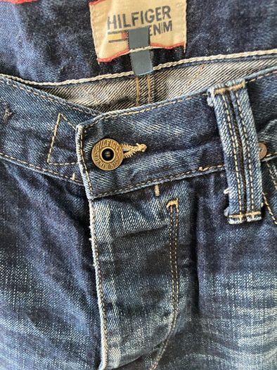 Hilfiger denim men's straight fit indigo blue 34 /34