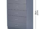 BRAND NEW 5 Drawers Shoe Cabinet Cupboard Shoe Storage Organizer Pull Down Wooden Furniture Unit