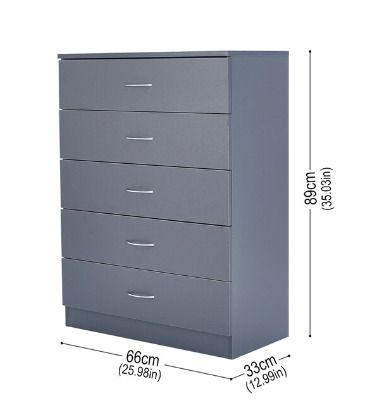 BRAND NEW 5 Drawers Shoe Cabinet Cupboard Shoe Storage Organizer Pull Down Wooden Furniture Unit
