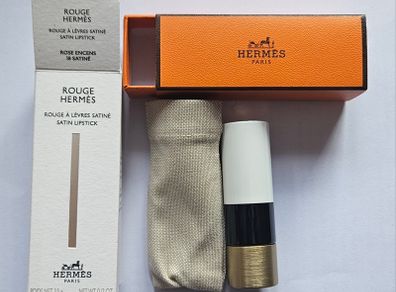 Hermes Satin Lipstick in 18 Rose Encens