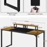 Computer Desk Home Office Desk Excellent Condition Image 2