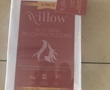 New Willow 4 Pack Luxury Silky Satin Pillow Skin Protectors