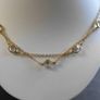Vintage Sterling Silver 925 Gold Plated Women's Necklace Image 2