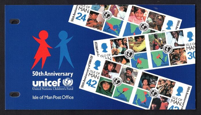 1996 Isle of Man 50th Anniversary of UNICEF Commemorative Stamps Presentation Pack