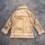 Beige Aviator Jacket Image 2