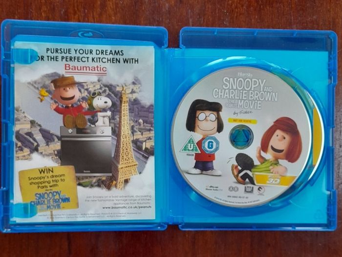 Snoopy And Charlie Brown The Peanuts Movie 2-Disc Blu-ray 3D