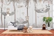 Kids Forest Animals Wall Mural - 3.66m x 2.44m - Paste the Wall