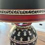 Large metal table lamp, hand painted Image 2