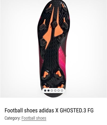 Girls pink Football shoes adidas X GHOSTED.3 FG Sz UK 10.5 EUC