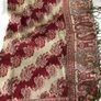 Pashmina - Decorative Red, gold and golden thread. Image 3