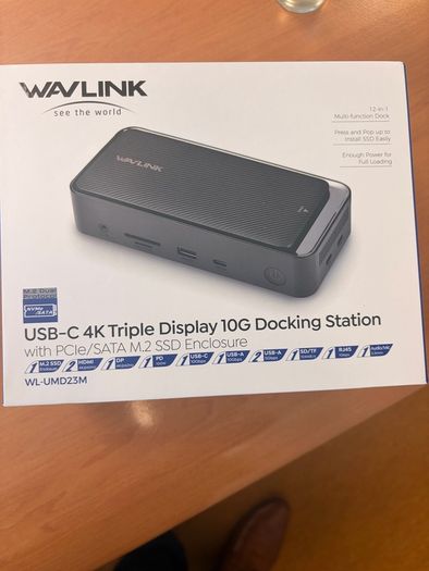 Wav Link triple display 10G USB C docking station
