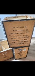 vintage tea chest x3