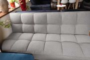 Dark grey fabric Folding 3Seater Sofa Free deliver