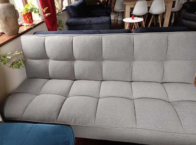 Dark grey fabric Folding 3Seater Sofa Free deliver