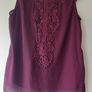 New Look Burgundy Top Image 2