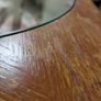 Nathan Mid Century Antique Triangular Teak and Glass Coffee Table Image 8