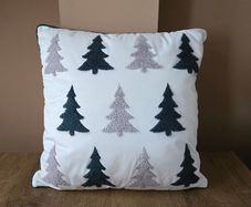 Christmas cushion with trees