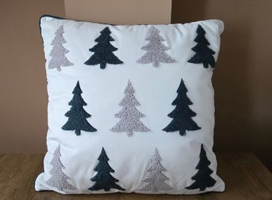 Christmas cushion with trees