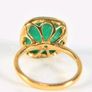 Green onyx ring gold plated on sterling silver Image 4