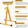2-Pack Folding Roller Stand - Heavy Duty 250 LBS Load Capacity - 27.8-43'' Adjustable Height - for Table Saw Outfeed Woodworking Image 6