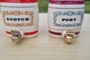 Royal Victoria ceramic barrels (carafes) for alcohol
