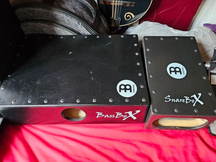 Menil bass box and Snare box both pickup versions