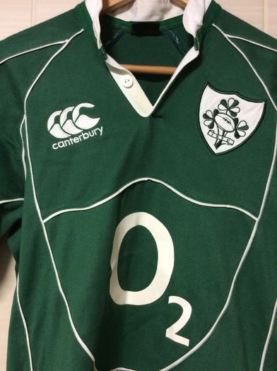 Ireland Rugby Jersey. Grand Slam Winning Jersey 2009. Official Canterbury Home Jersey. Authentic Original From 2009. Not A Modern Day Remake.