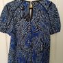 (New) Lipsy Blue Crinkle Top Size 12 Image 2