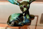 Vintage Blue Mountain Pottery Deer Fawn Figurine Canadian BMP Pottery Mid Century Animal Decor