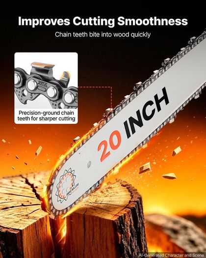 58cc Petrol Chainsaw with 20in Bar