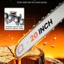 58cc Petrol Chainsaw with 20in Bar Image 6