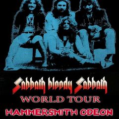 Black Sabbath vintage concert poster Hammersmith Odeon UK 1974 Replica