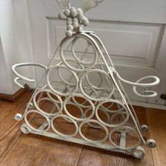 Wrought iron wine rack