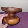 Vintage Wooden turned candle holder - Signed by artist Image 7