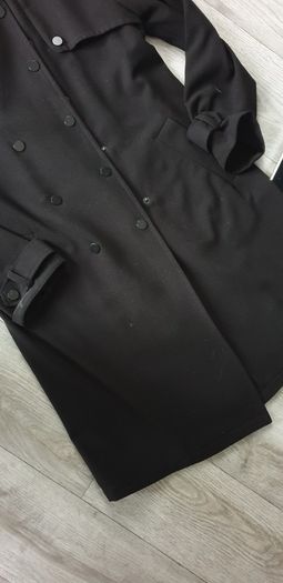 M&S black coat uk8 oversized