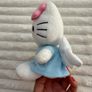 Hello Kitty Beanie TY Sanrio Blue Dress Pink Flower Angel Plush 2009 Used Dirty Please look at the pictures Image 6