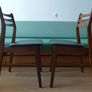 A pair of mid-century teak Danish dining chairs Image 3